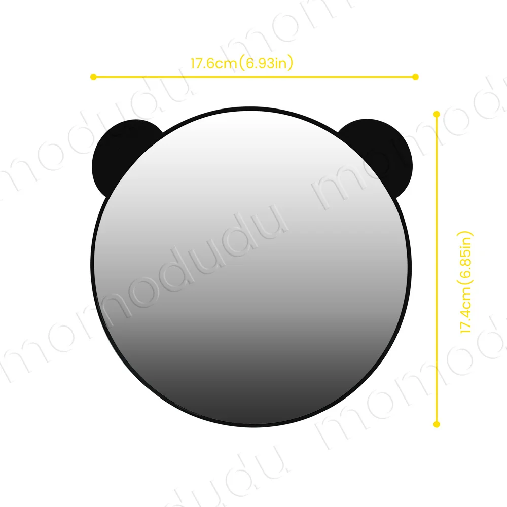 Miroir de voiture pour bébé, forme ronde incassable, sécurité pour arrière du nourrisson, avec large vue cristalline plus grande, 1 pièce