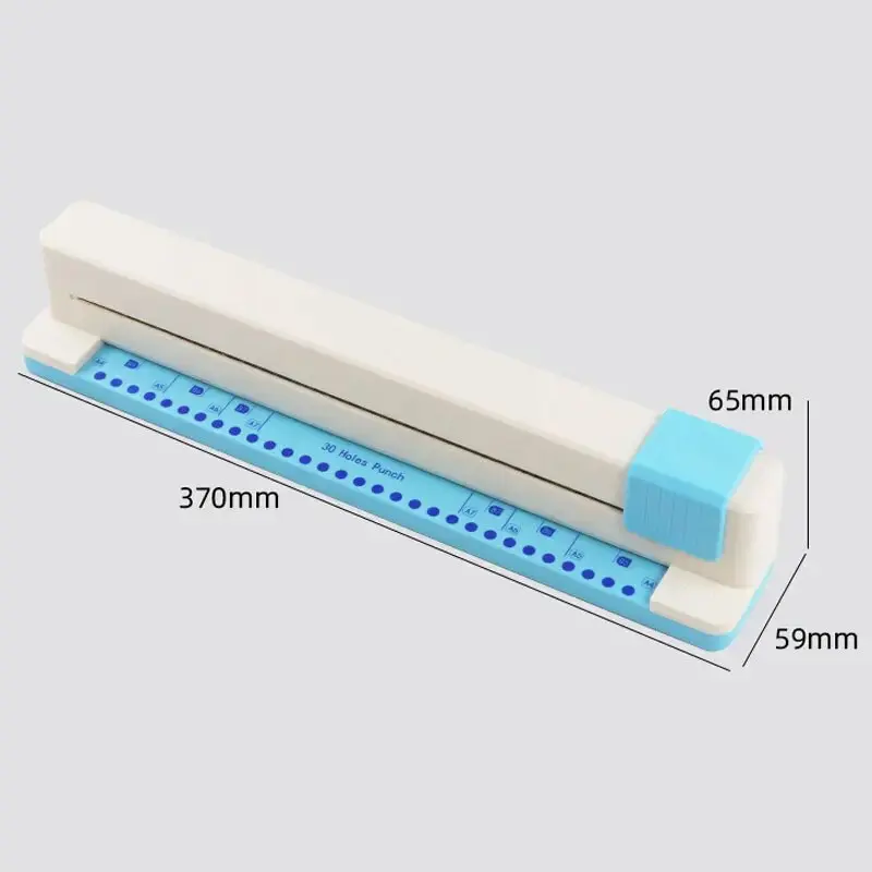 Punching Machine 30 Hole Document Collar Punching Machine Manual DIY A4 Punching Machine Letong Office Supplies