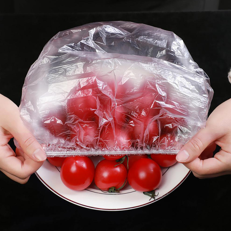 100 Uds. Fundas reutilizables para almacenamiento de alimentos, bolsas para cuenco, placa elástica, tapa de silicona, cocina, fruta, plástico, sello de mantenimiento fresco