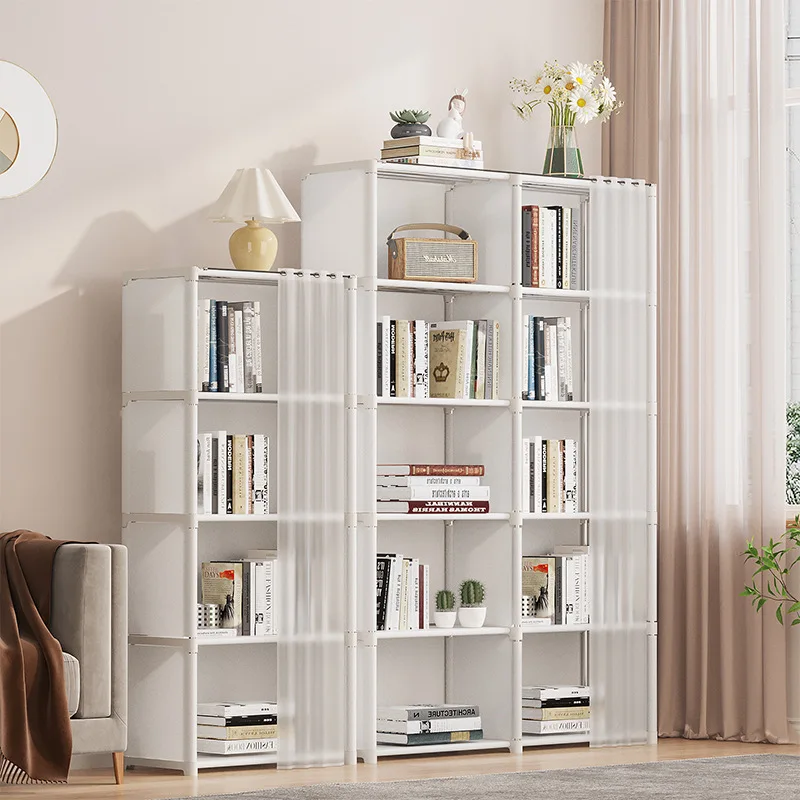 Scaffale per libri Armadietto per scaffali Scaffali da pavimento economici Dormitorio per studenti Scaffale fai da te Combinazione Camera da letto Libreria per riporre la camera Semplice