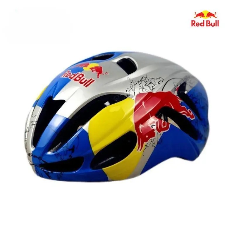 Nieuwe Red Bull Fietshelm, Fiets Scooter Schaatsen Sport Beschermende Uitrusting Ademende Fiets Red Bull Helm