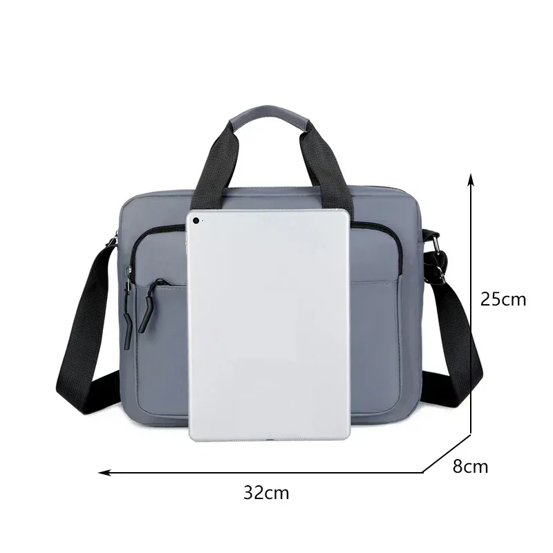 Men's New Large-capacity Horizontal Shoulder Bag Messenger Bag Briefcase Multifunctional Simple A4 Book Handbag Business Bag 가방