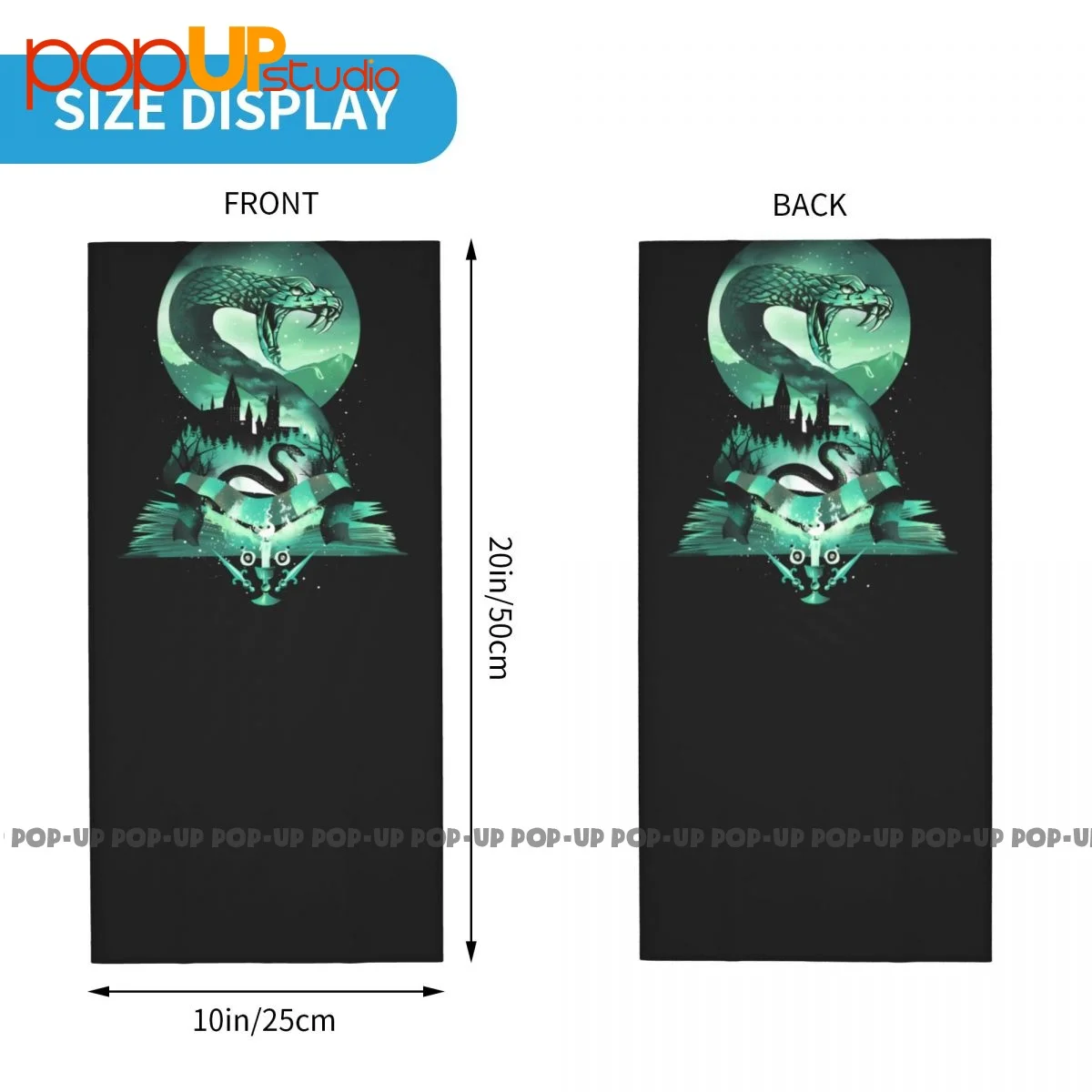 Haus von Slytherin Viper Hals Gamasche Bandana Schal Gesichts maske