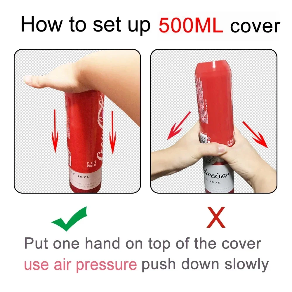 silicone beer can cover Bottle Sleeve hide a beer beer can Case for 330ml to 500ml cans suit for golf basketball park beach