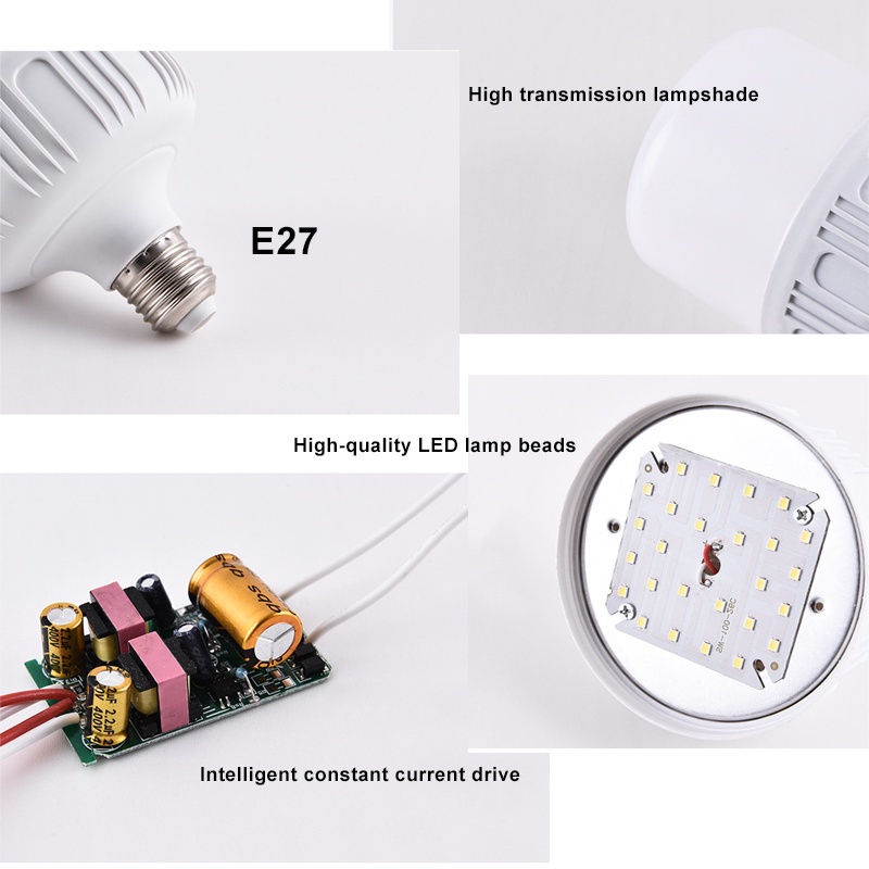 50/40/30/20/15W LED 전구 E27 나사 입 조명 눈 보호 에너지 절약 램프 인테리어 거실 침실 사무실 조명