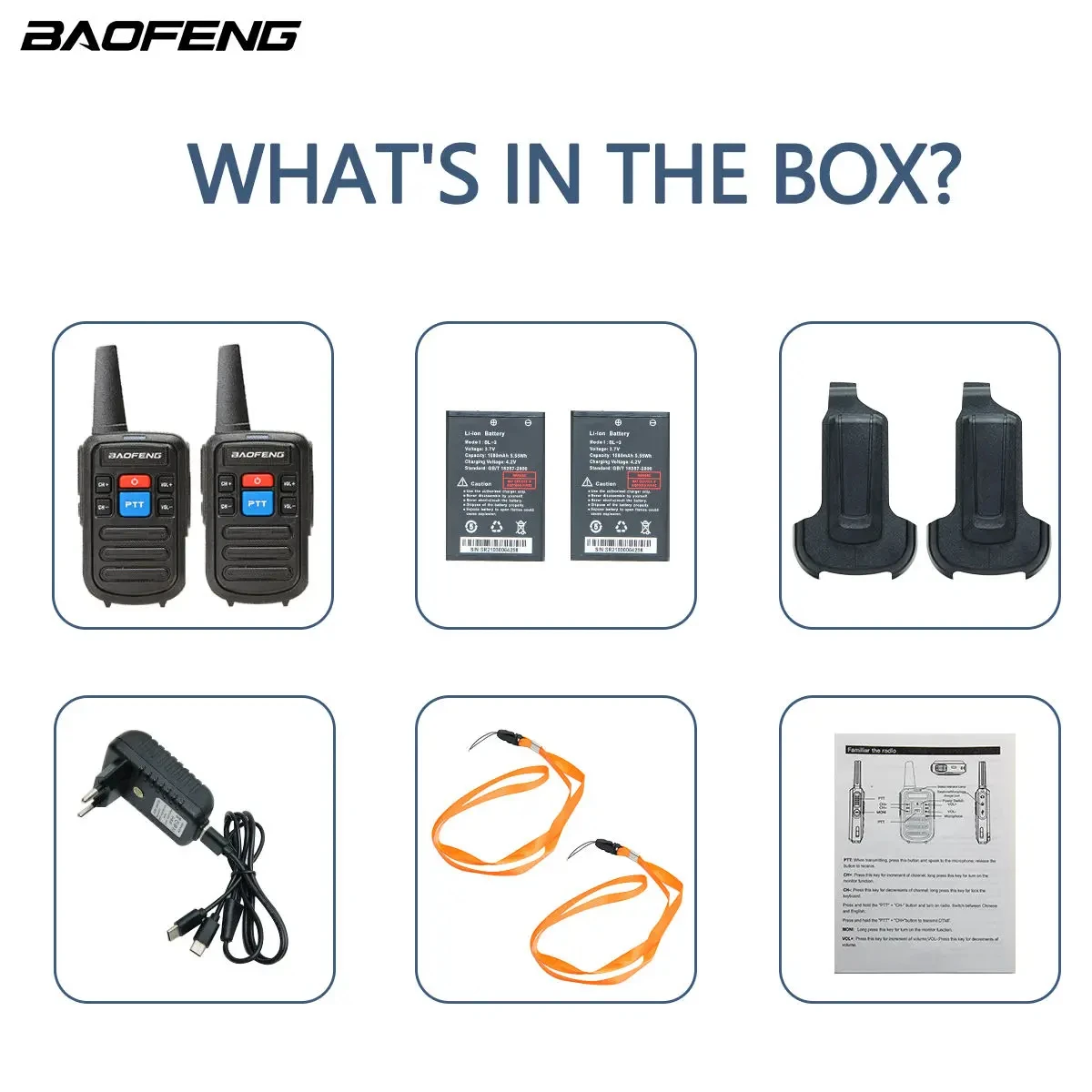 Baofeng BF-C50 2 stücke Mini Walkie Talkie Kinder Tragbare Amateurfunk Comunicador UHF 400-470 MHz Dual Band Zwei-weg Radio HF Transceiver