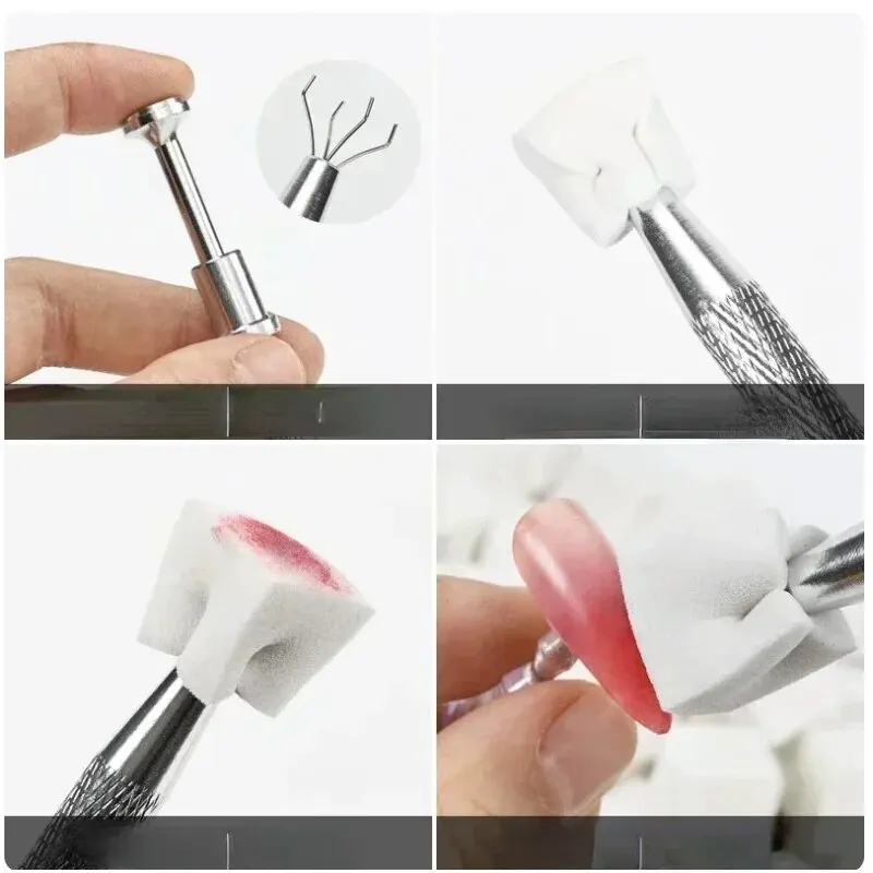 เล็บฟองน้ําฟองน้ํานุ่มGradient Nail Art Stamperเครื่องมือสีFadeเล็บDIYสร้างสรรค์เล็บฟองน้ําGripperเครื่องมือ