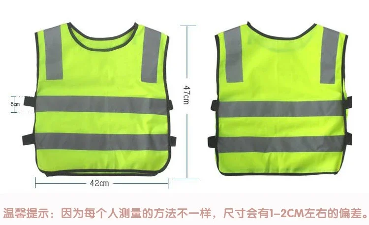Khả Năng Hiển Thị Cao Trẻ Em Phản Quang Áo Vest Áo Hình Học Sinh Bé Trai Bé Gái Giao Thông Công Việc Chạy An Toàn Đường Bộ Băng Keo Phản Quang
