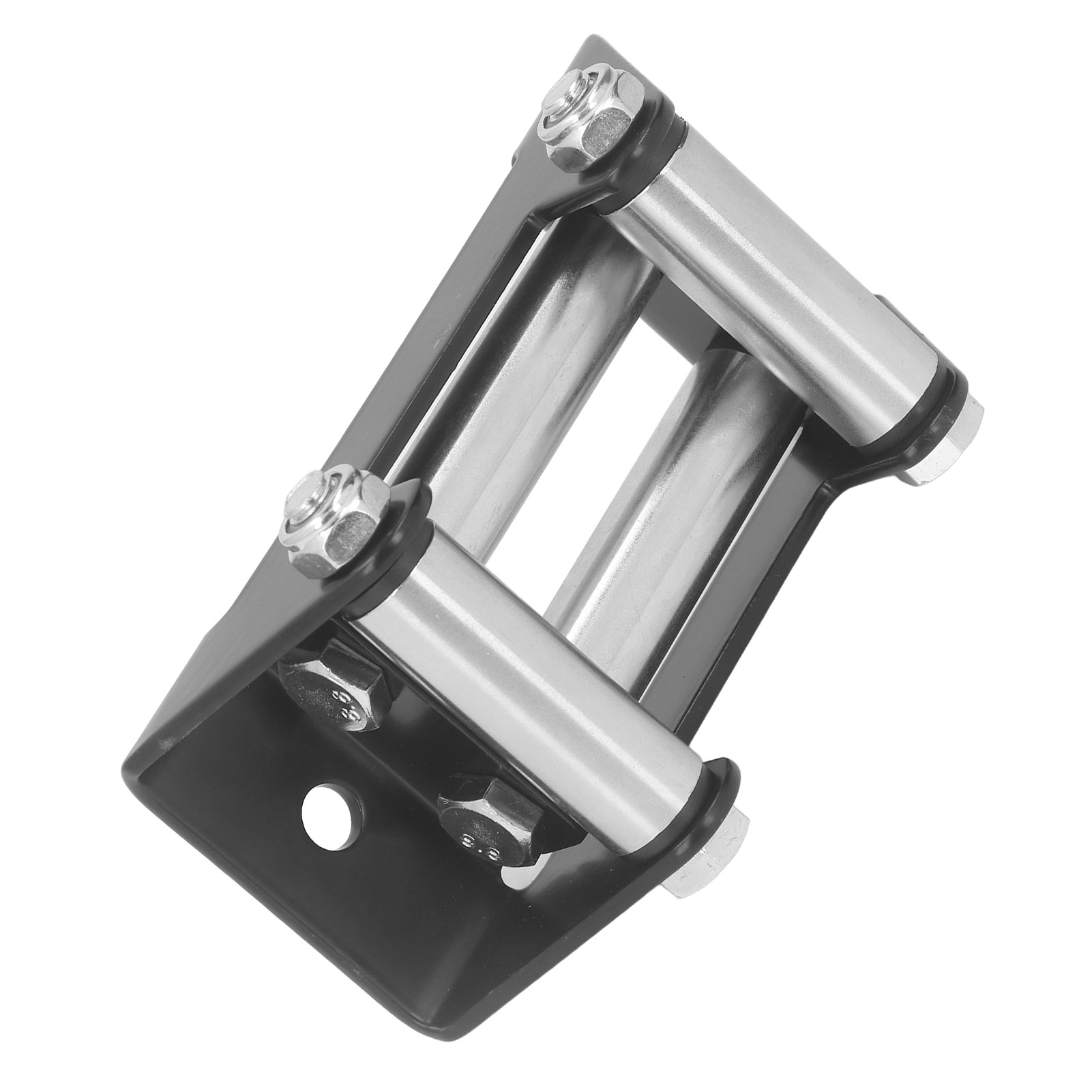 Alta Resistência Winch Roller, Aço Fairlead, Cable Guide, 4 Way, 4500LB