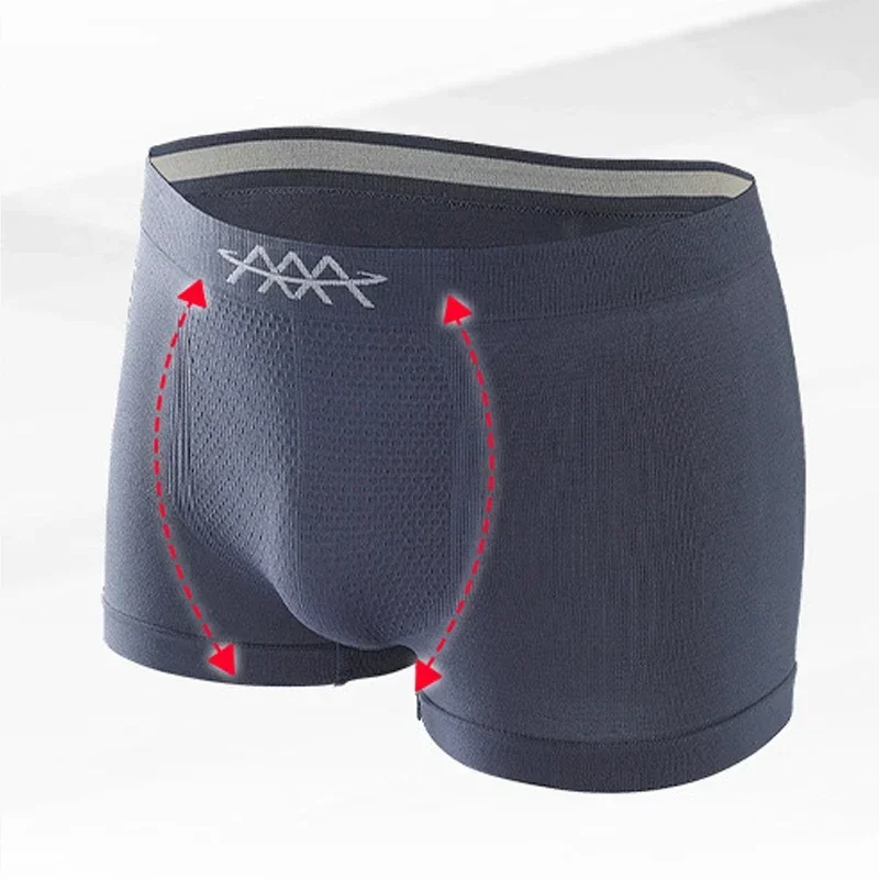Honeycomb Mens Sexy Underwear Penties Elasticity Boxers Men Breathable Trunk Boxer Shorts Man Solid Shorts Male Panties Hombre