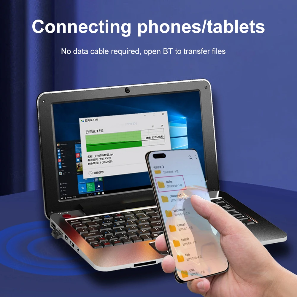 Receptor Dongle Bluetooth para PC, Adaptador USB, Alto Falante, Mouse, Teclado, Música, Transmissor de Áudio, 5.4, 5.3