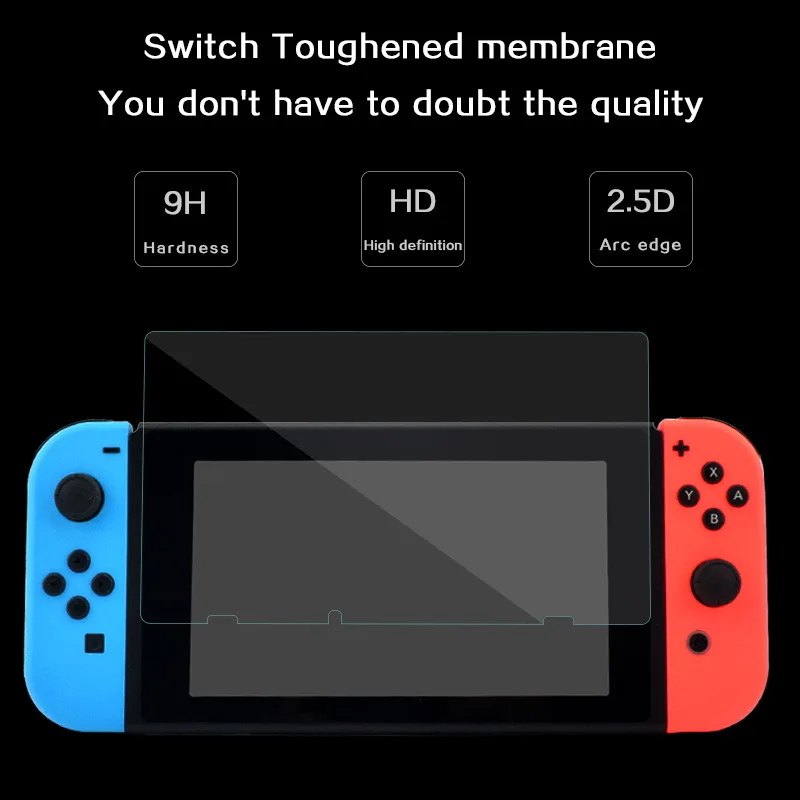 Nuova protezione HD per schermo in vetro temperato compatibile con Nintendo Switch Pellicola protettiva rigida OLED per pellicola per console di gioco Switch OLED