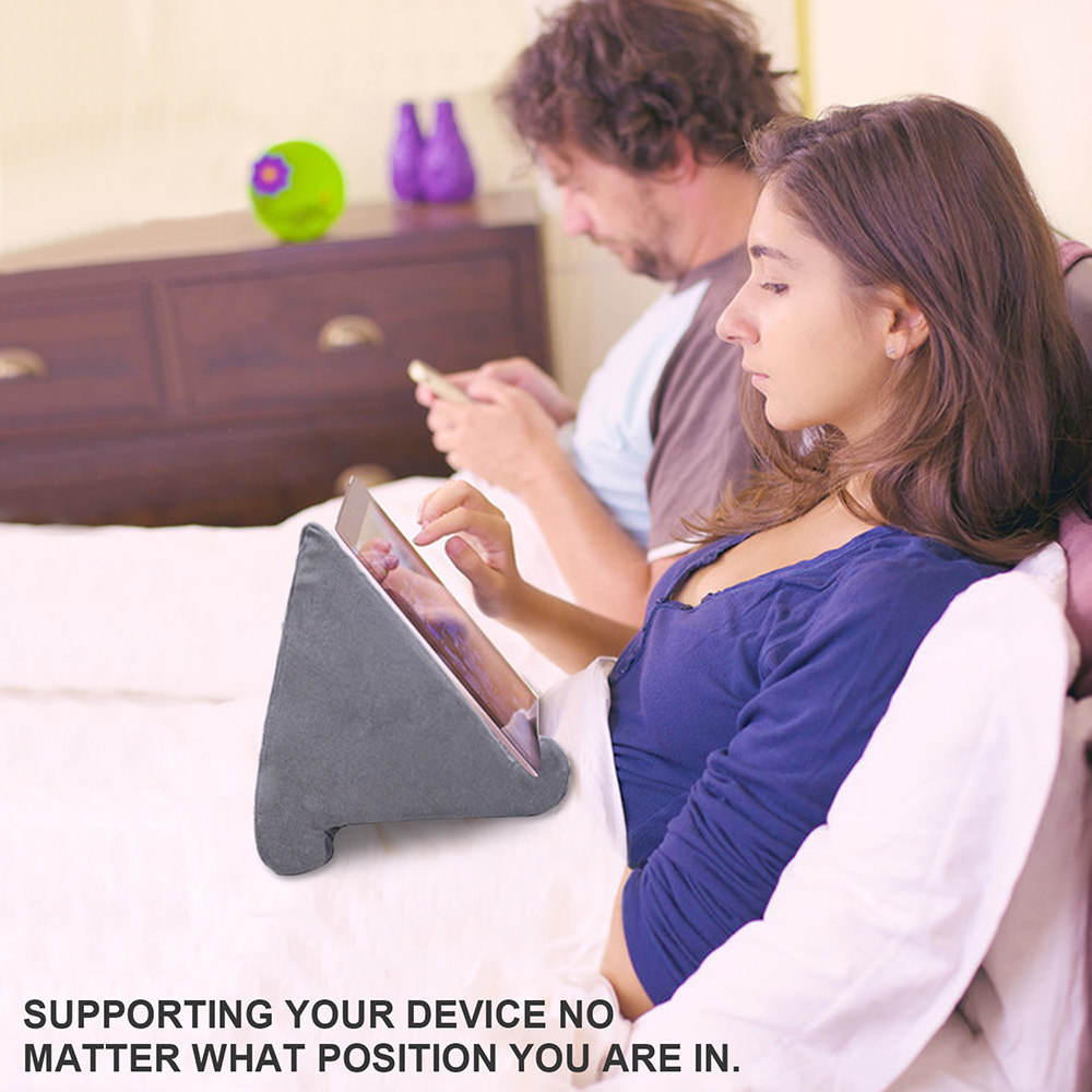 Xnyocn éponge oreiller Support de tablette pour iPad Samsung Huawei Support de tablette Support de téléphone repose-lit coussin Tablette Support de lecture