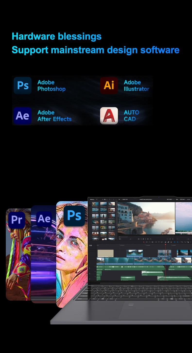 2025 Intel Core i7-6500U 15.6 "ordinateur portable 32GB RAM 2048GB SSD ROM 5000mAh Windows 11 Pro 3 ans de garantie ordinateur portable