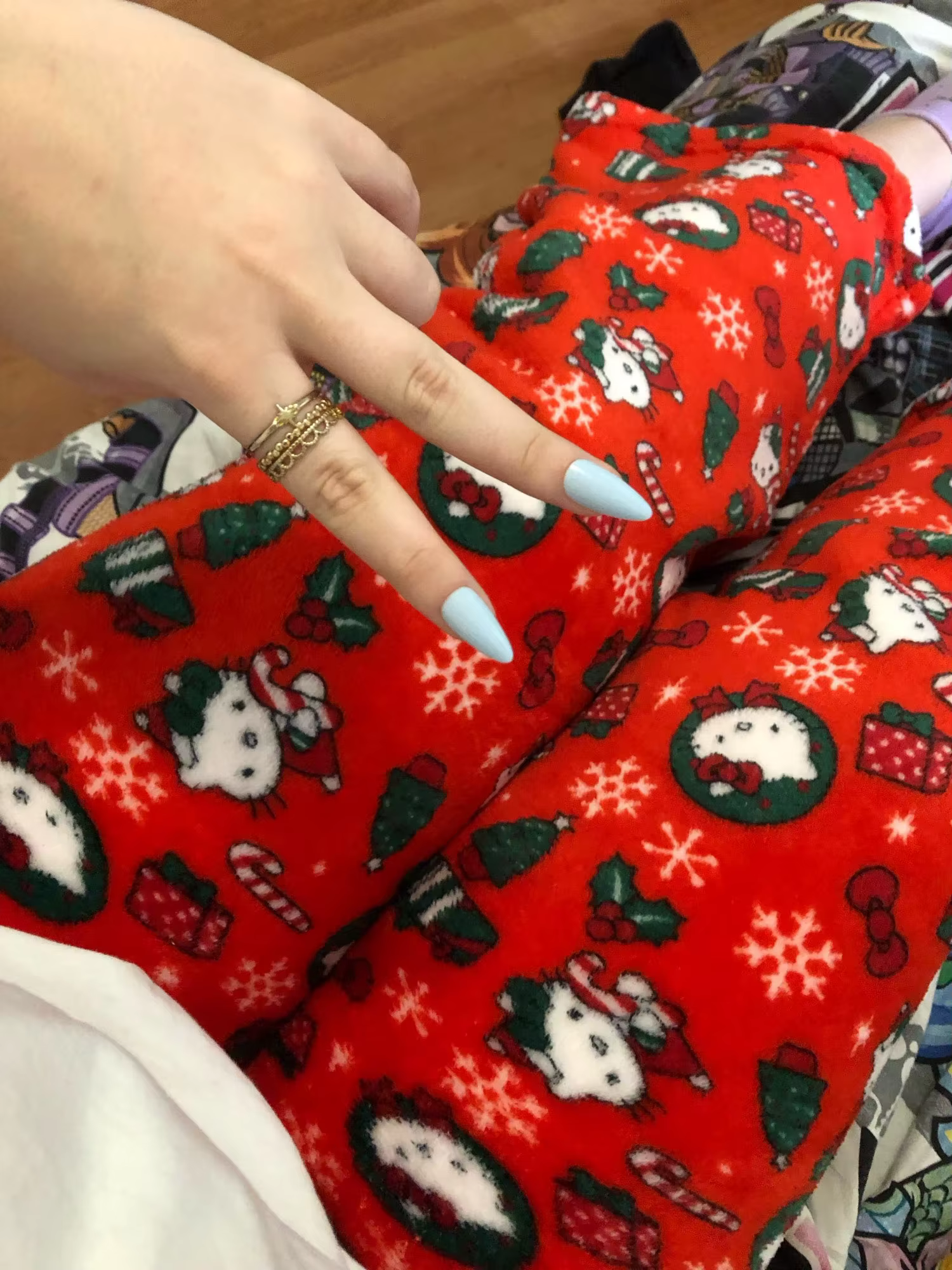 Рождественские пижамные штаны «Hello Kitty», свободные брюки в стиле аниме, домашняя одежда для пар с героями мультфильмов, женские домашние брюки для отдыха