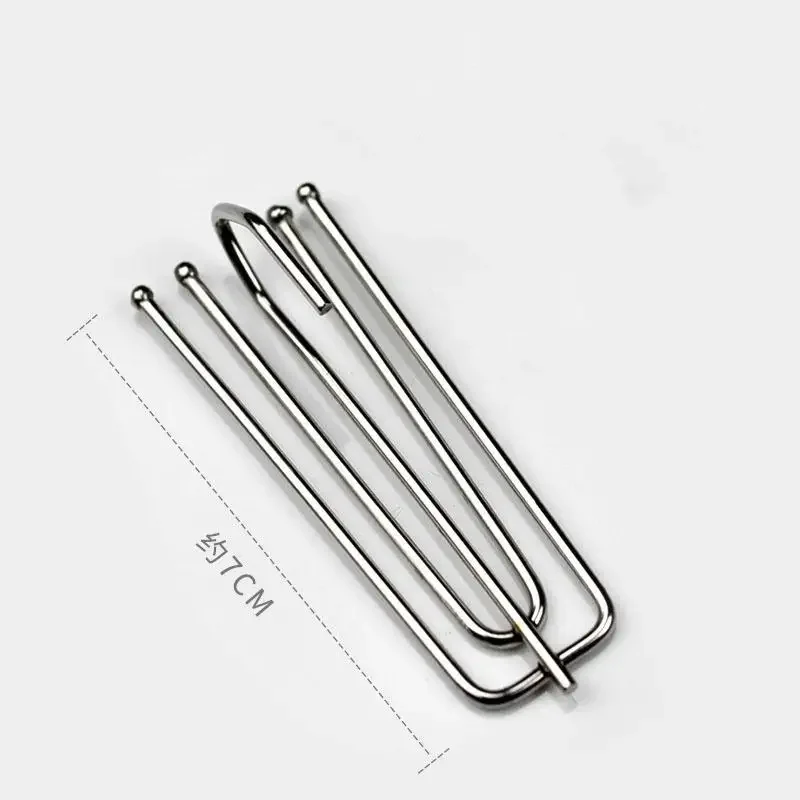 20 Chiếc Thép Không Gỉ CURREN Treo Móc Vòng Cửa Sổ Trắng Trang Trí Nhà Phụ Kiện Chất Lượng Cao