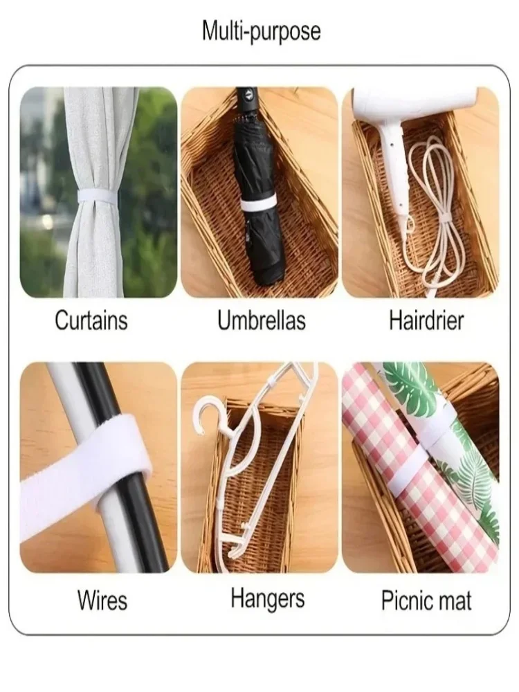 Organizador de cables para gestión de cables: cinta enrolladora de cables de 1/5M para auriculares, cables de ratón y cables de dispositivos (iPhone, Xiaomi, Samsu