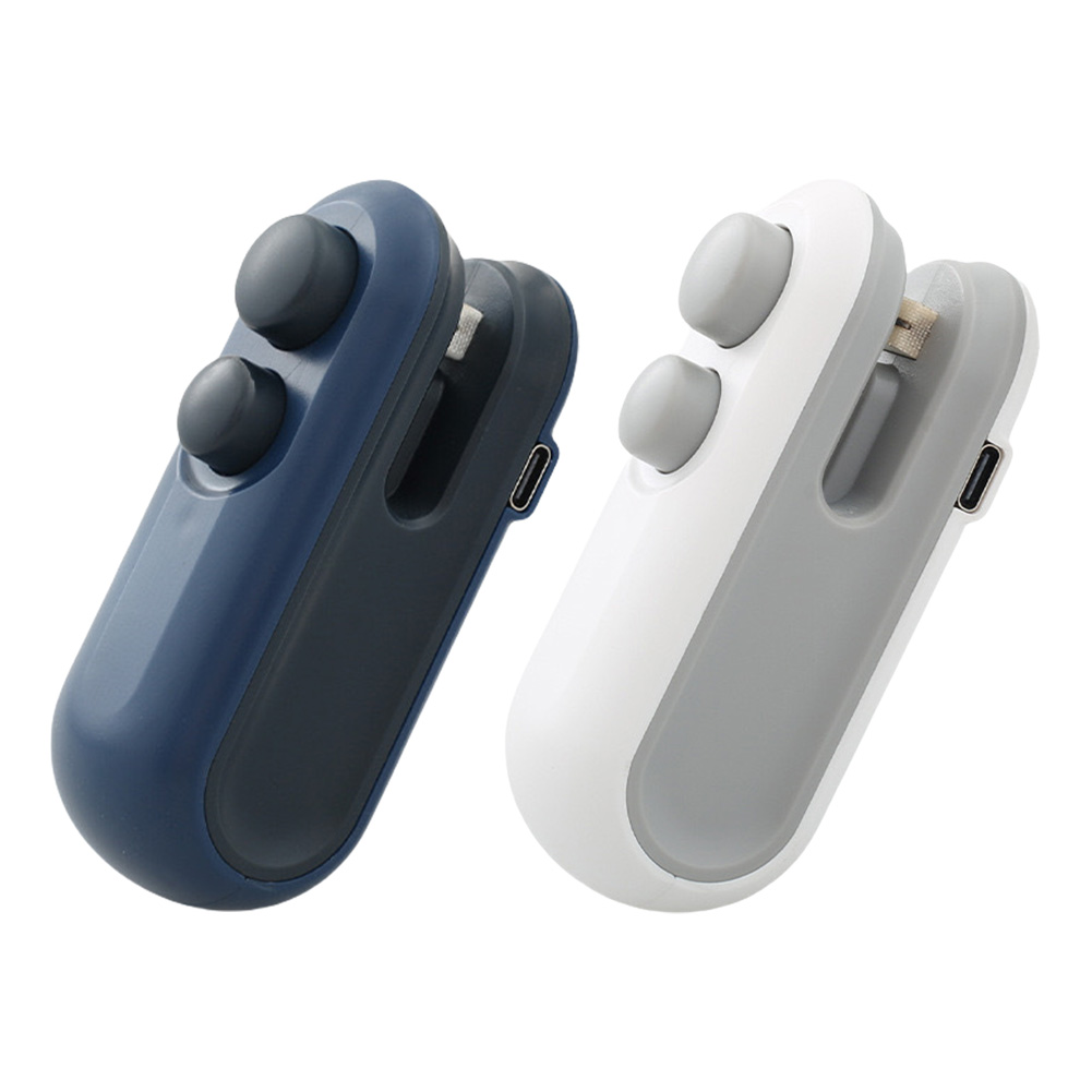 2 In 1 Sealer Cutter Mini Bag Sealer Handheld Heat Vacuum Sealer Handheld Bag Sealing Machine for Food Storage Snacks Freshness