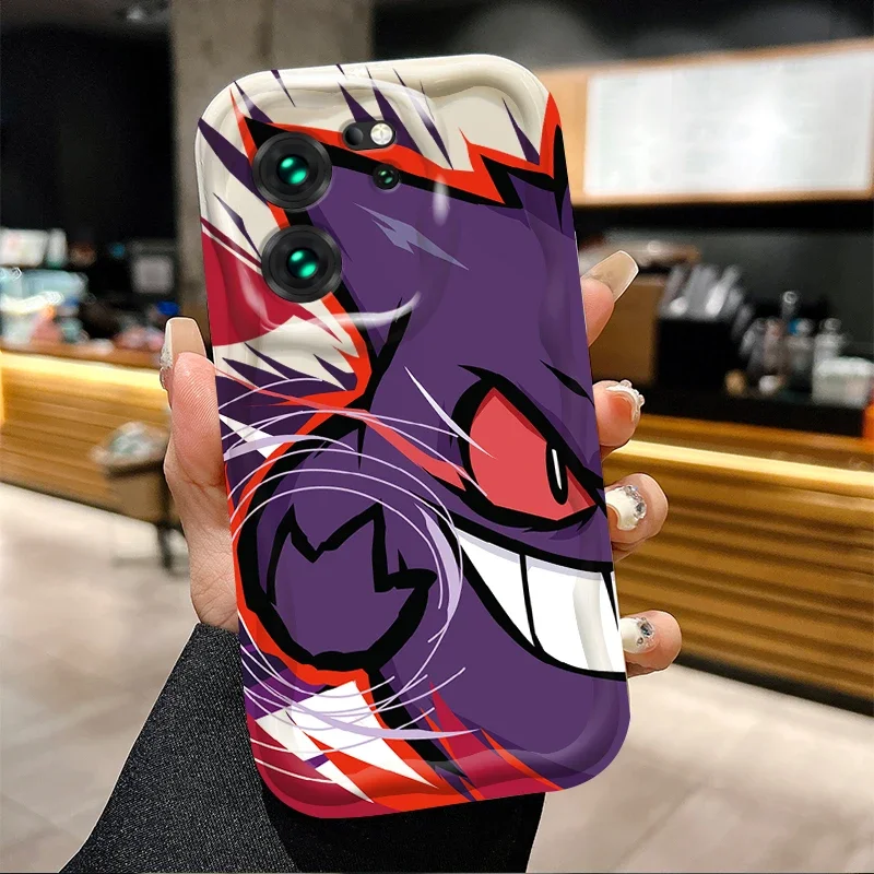 Casing Pokemon Pikachu Gengar, untuk Xiaomi 14T 13T 12T 13 12 11 11i Lite 5G 10T POCO X5 X6 Pro X3 NFC X4 GT F3 F4 F5 F6 M6 M5S C65