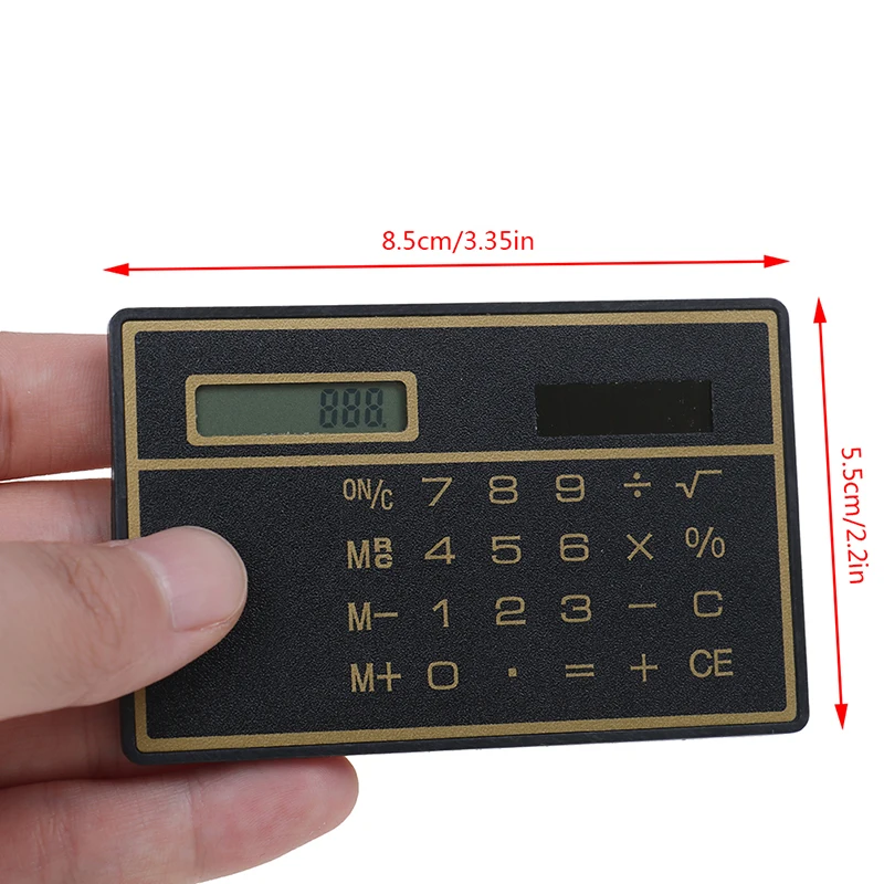 เครื่องคำนวณขนาดบัตรเครดิตกระเป๋าโกงขนาด8หลัก