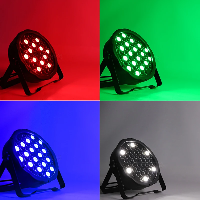 SHEHDS 54x3W RGBW LED สีสัน Par Light DMX512 สําหรับ DJ Live Disco ครอบครัวปาร์ตี้บาร์ Stage Effect Light Fast Shipping