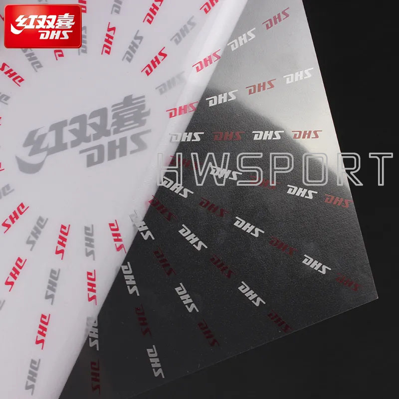 DHS ยางปิงปองป้องกันฟิล์ม 2 ชิ้นสําหรับไม่เหนียวเหนอะหนะยางปิงปองอุปกรณ์เสริม