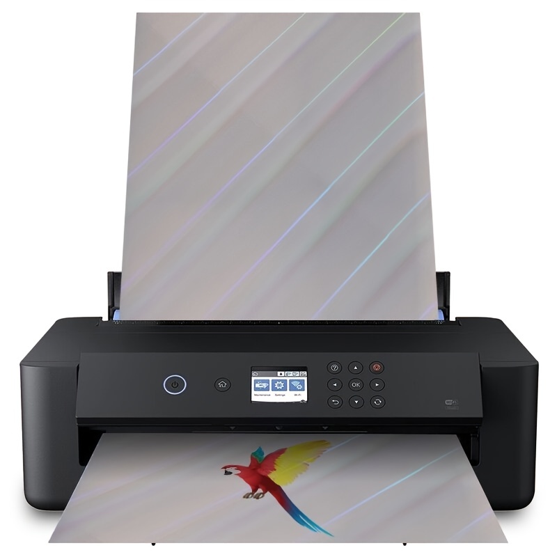 10 hojas de vinilo holográfico con prisma rómbico, etiquetas holográficas, pegatinas, papel adhesivo de vinilo imprimible para impresora de inyección de tinta