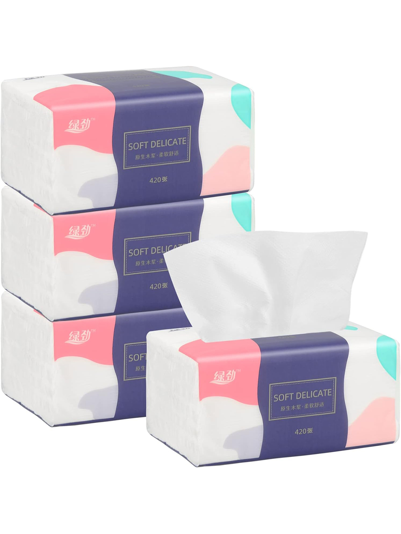 New In 2025 1pc/6pcs Recyclable Paper Multifunctional Tissues Thick Towels Durable Hand Towel