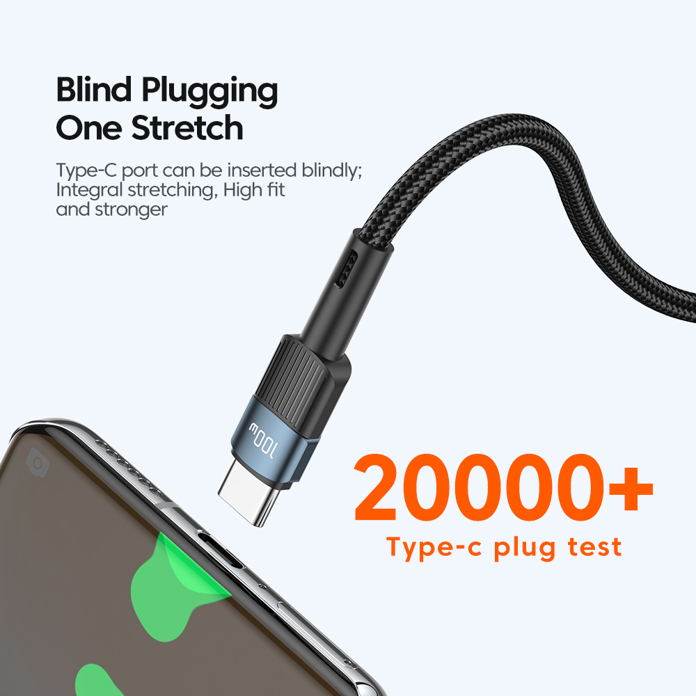 Essager 100W USB tipo C a USB C Cable USB-C PD Cable de carga rápida para Macbook Samsung Xiaomi tipo-c Cable USBC 3M