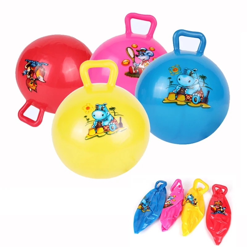 Kids Bouncyhopper Bounce Ballsjumping Hopping Toys Hop Handles Inflatable Handle Horse Bouncing Toy Fun Stress Relief Gift