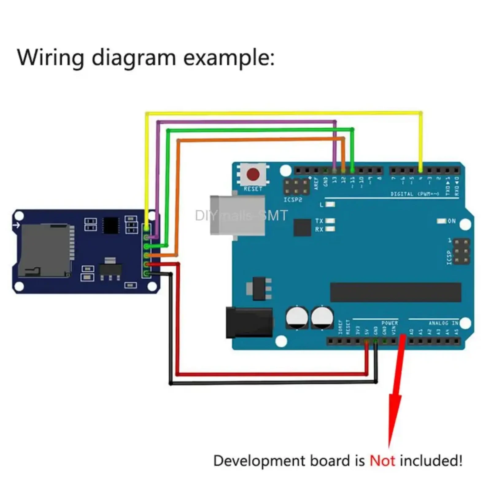 5 шт. модуль SD-карты Mini TF Card Reader Writer Sensor + 40P кабель Dupont между мужчинами и женщинами для Arduino Mega2560 Nano ESP32