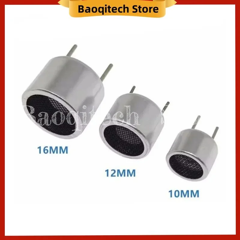 10 PZ 40 KHZ 16mm 12mm 10mm NERO Sensore Ad Ultrasuoni 40 KHZ Ricevitore Trasmettitore R e T TCT40-16T/R guscio in metallo nero
