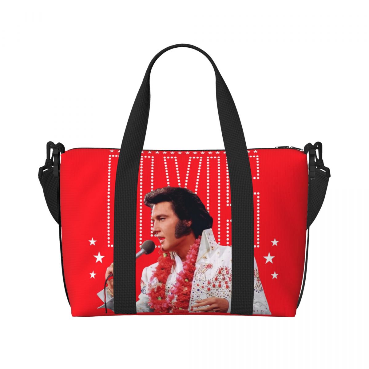 Bolso de mano personalizado Elvis y Rock King para mujer, bolso de viaje de hombro para gimnasio, cantante americana, Actor, playa, gran capacidad