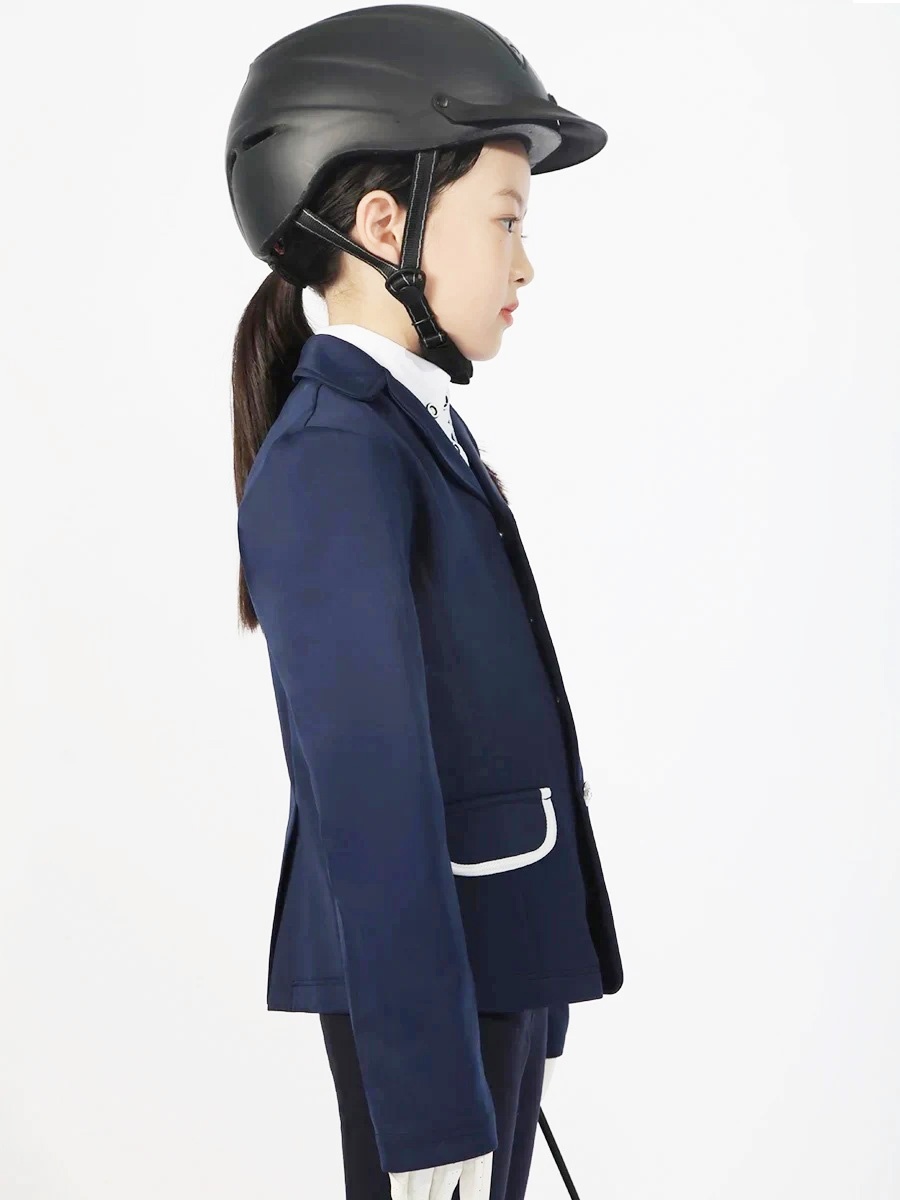 Ropa de equitación para mujer, chaqueta ecuestre de manga larga, abrigo de espectáculo Blaze, equipo ecuestre para jinete a caballo