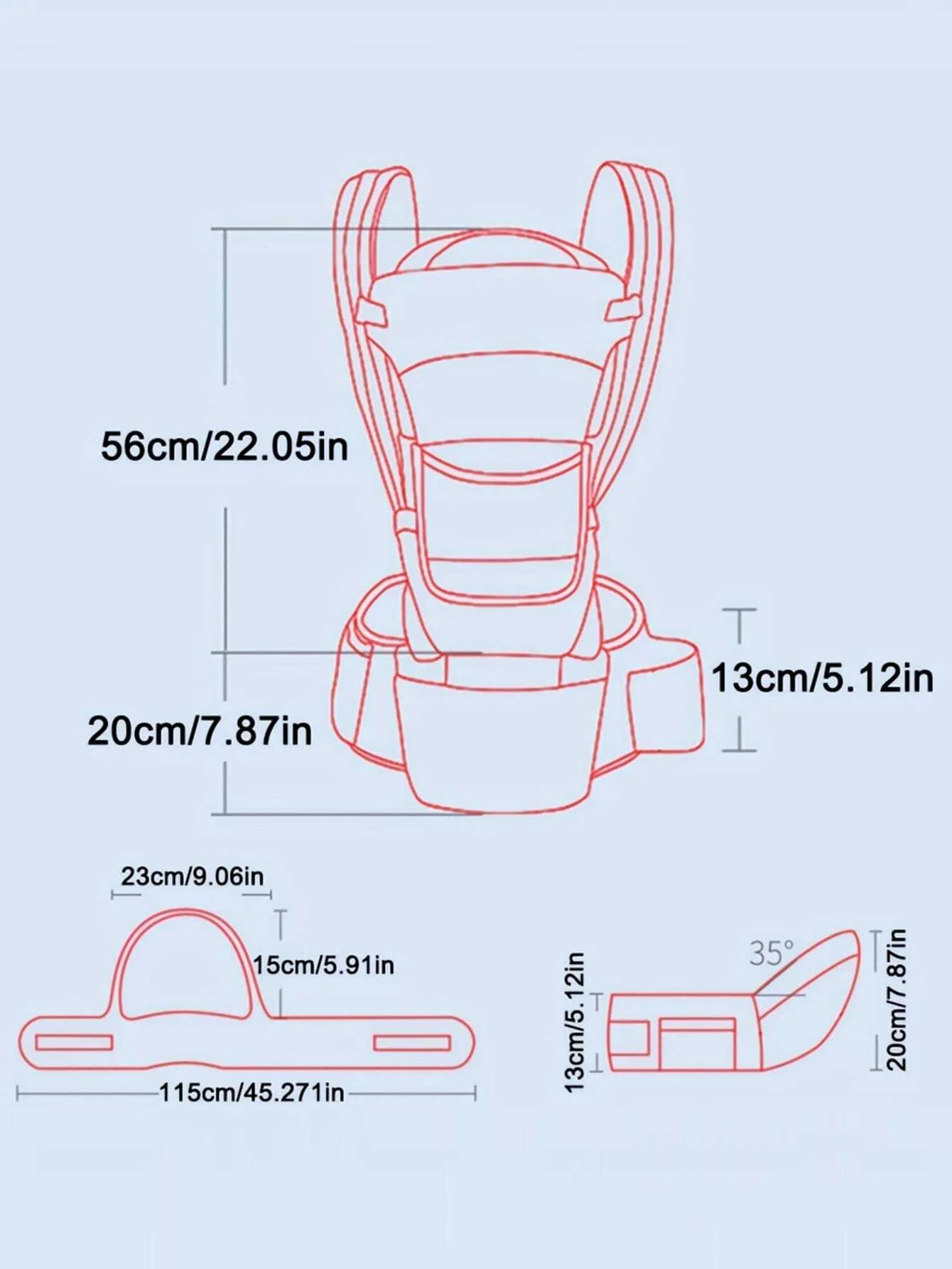 Nouveau porte-bébé ergonomique réglable avec siège de hanche, Portable et multifonctionnel, adapté aux voyages, aux loisirs et à un usage quotidien