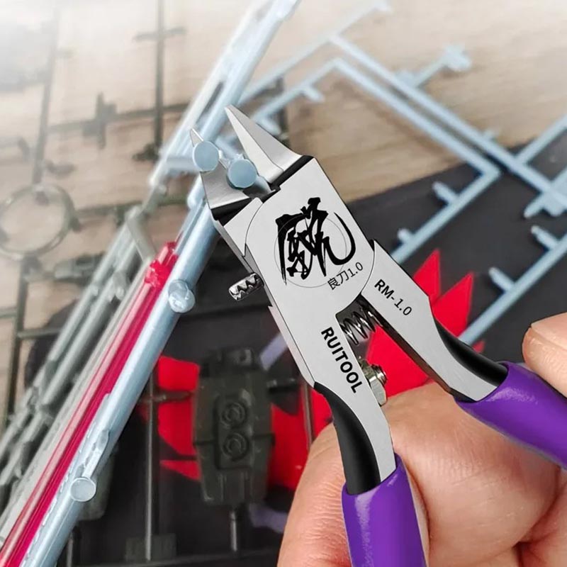 4,7-Zoll-Modellzange, ultradünne einseitige Gundam-Modellbauwerkzeuge für Anfänger zur Reparatur und Befestigung von Kunststoffmodellen
