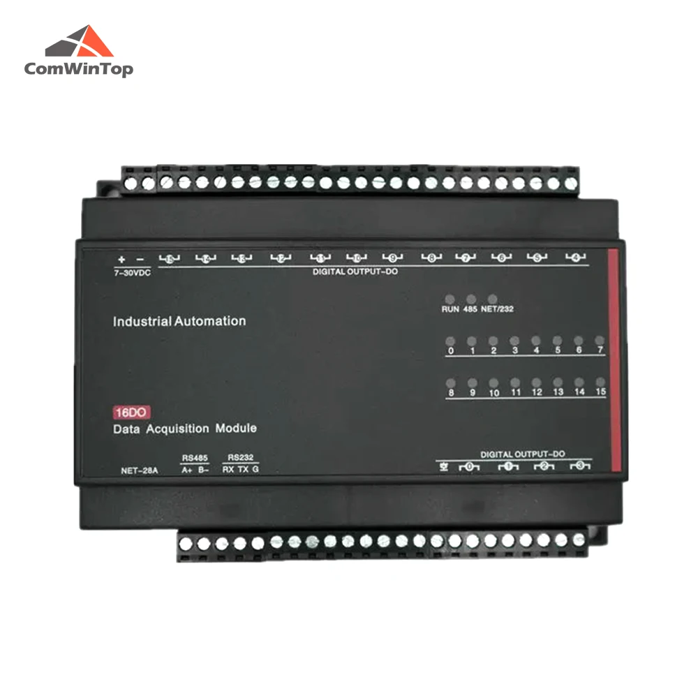 CWT-MB328A 16DO 16-Kanal-Digitalausgang 5A/30VDC Relaisausgang Modbus Rtu Io-Modul