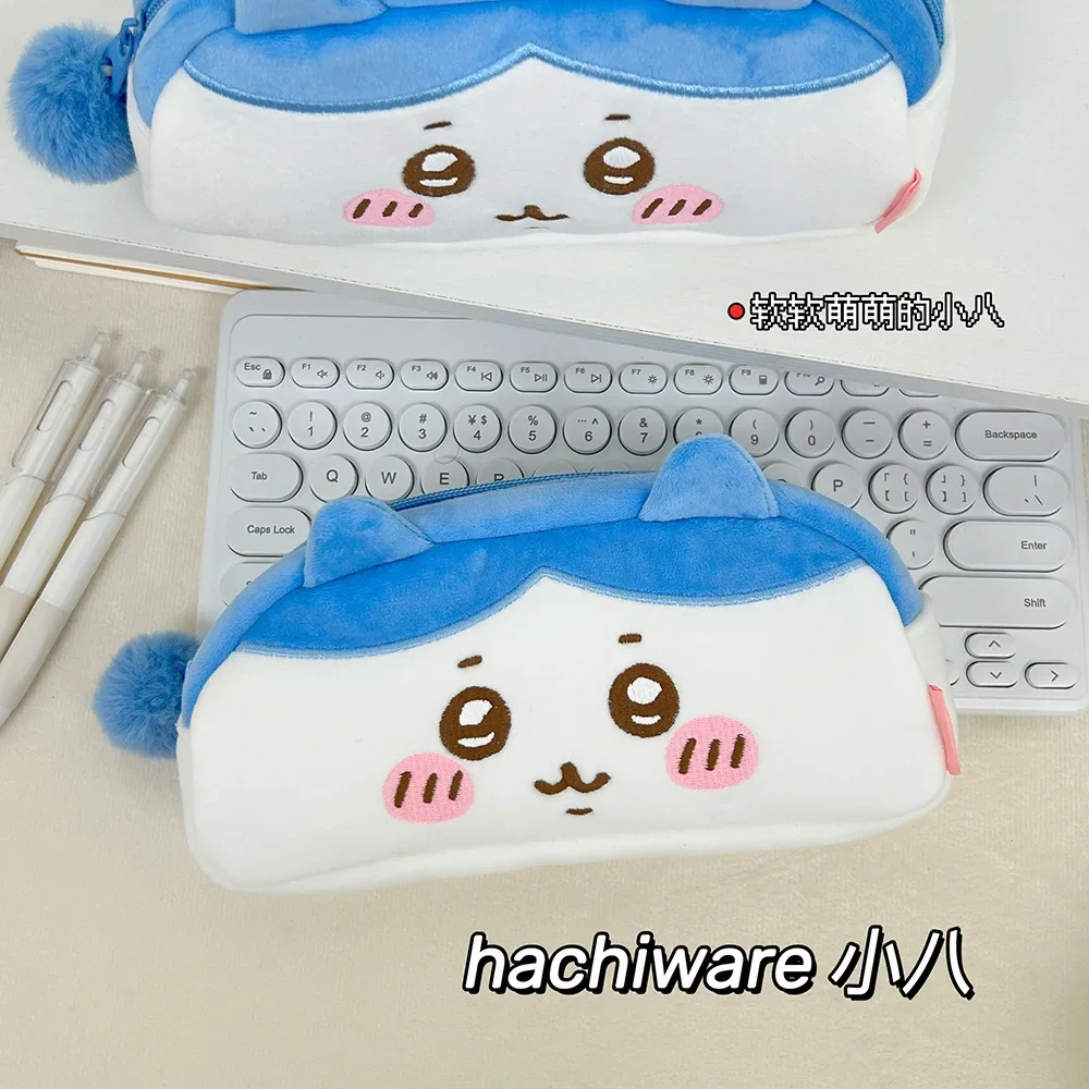 Hachiware Chiikawa Usagi Kawaii ตุ๊กตาดินสอกระเป๋าเครื่องเขียนกระเป๋า Usachi กระเป๋านักเรียนกระเป๋า 2024 สาวใหม่โรงเรียนของขวัญ
