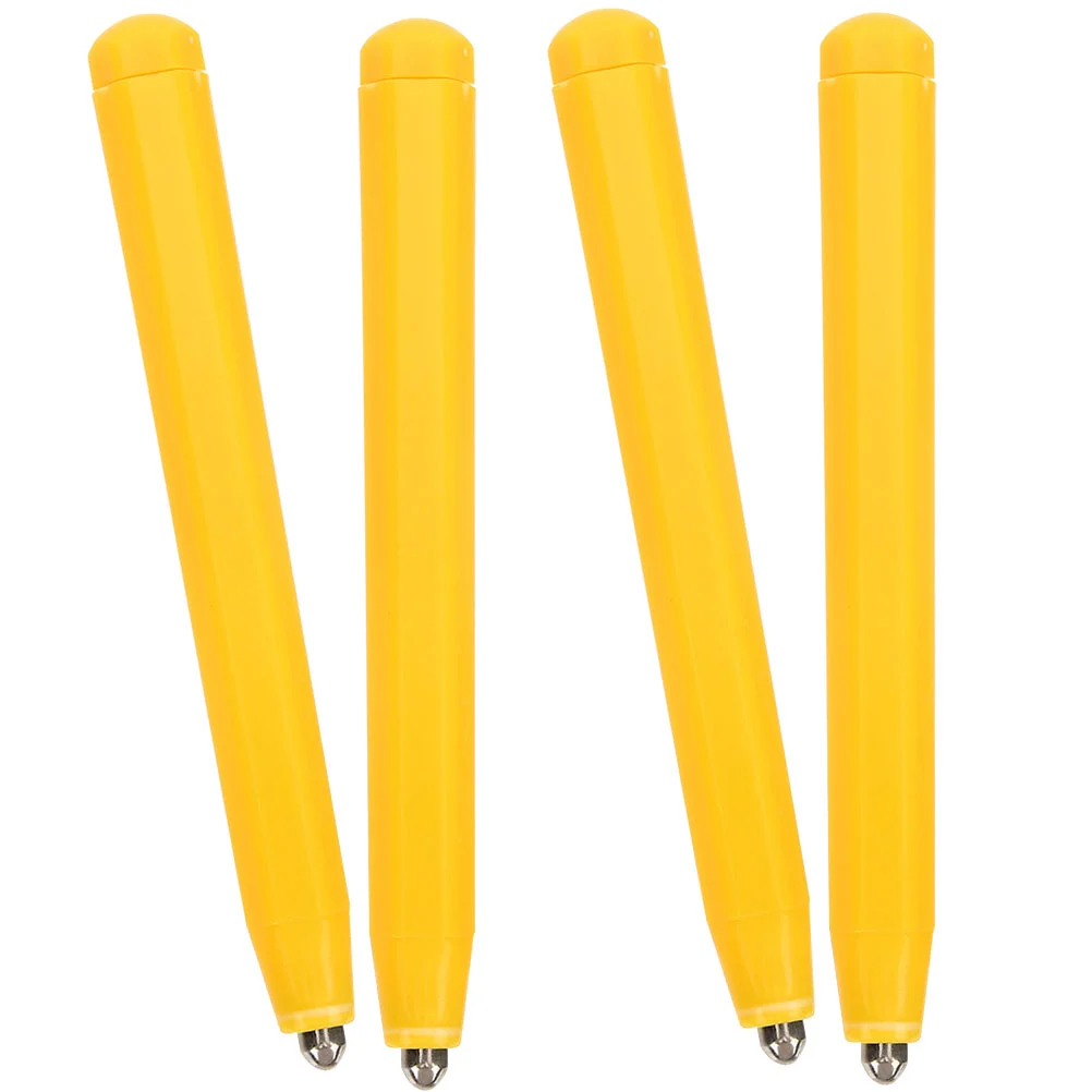 4 Pcs Magnetic Drawing Board Pen Writing European Checkerboard Portable Replacement Plastic Pens Small Handheld