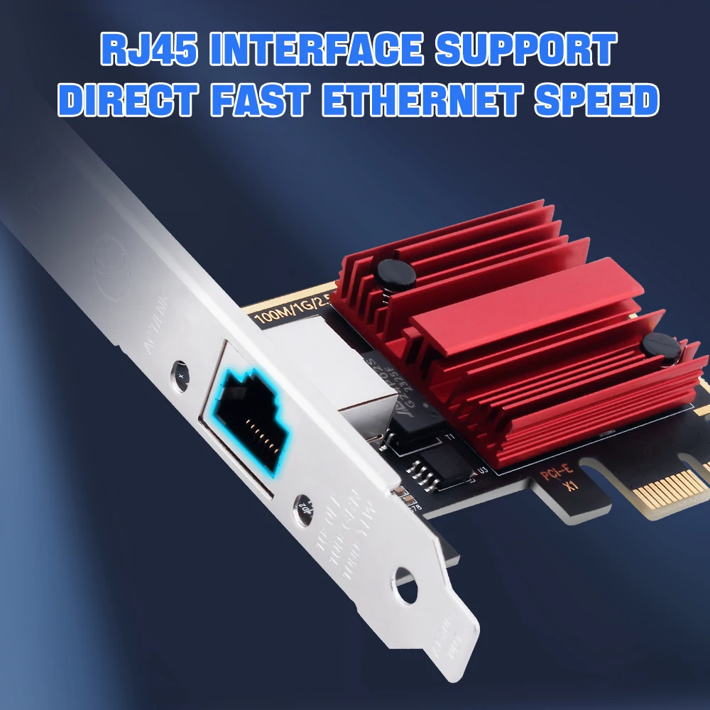 2.5G PCI-E Naar RJ45 Netwerkkaart 2500M Ethernet Lan adapter RTL8125 PCI Express Snelle WiFi adaptador Voor desktop PC