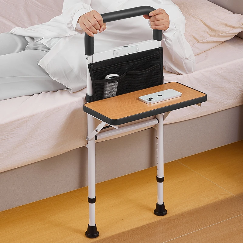 Elderly Disabled Safety Grab Bars with Desktop Bedside Armrest Support Bar Multifunctional Auxiliary Standing Device Handrails