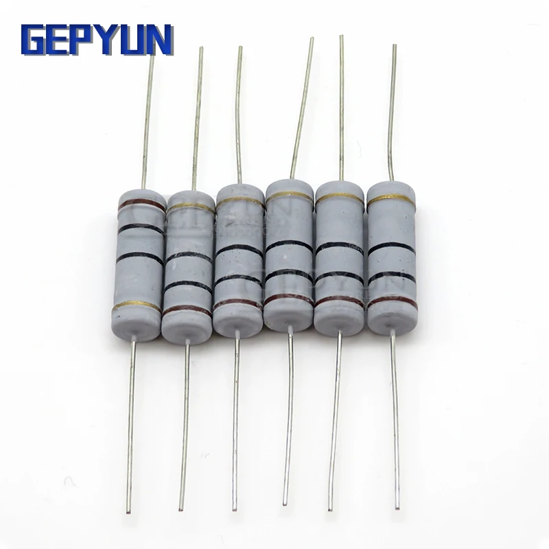 10 Cái 5W Carbon Bộ Phim Điện Trở 5% 1R ~ 1M 2.2R 10R 22R 47R 51R 100R 150R 470R 1K 4.7K 10K 47K 10 22 47 51 100 150 Ohm