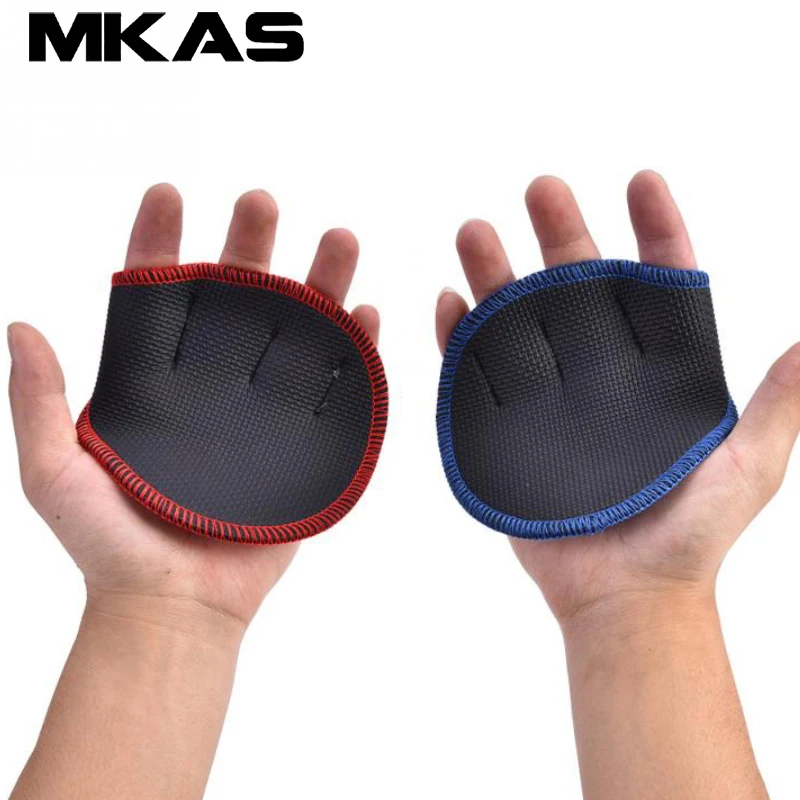 손 손바닥 보호대 체육관 피트니스 장갑 반 손가락 리프팅 손바닥 덤벨 그립 패드 역도 훈련 장갑 체육관 운동