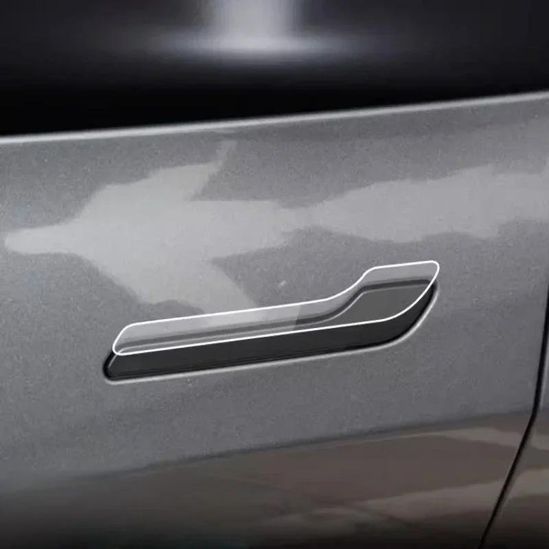Adecuado para Tesla actualizado modelo 3/Y película protectora de manija de puerta, película protectora transparente de TPU resistente a los arañazos