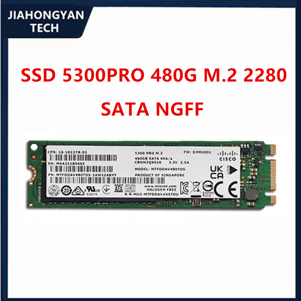 Originele Voor Micron 5300PRO 960G 1.92TB 240G 480G M.2 NGFF 2280 SATA SSD Enterprise solid state drive SSD