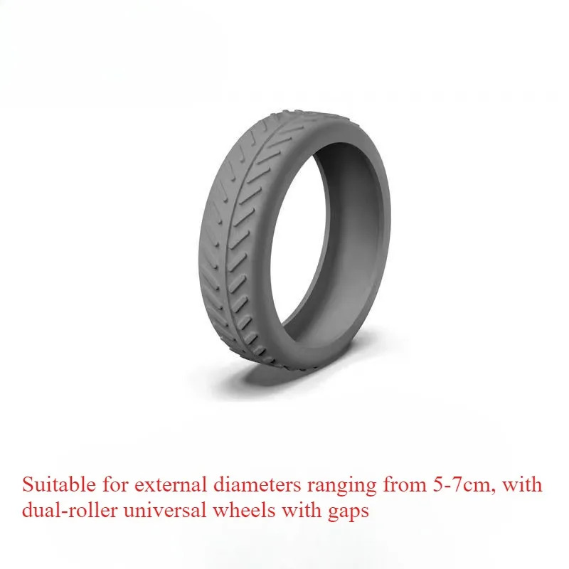 4Pcs Luggage Wheel Covers, Silent Protector Shoes for Noise Reduction & Wear Prevention, Travel Suitcase Accessories