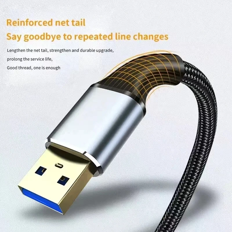 Cabo de extensão usb macho e fêmea, cabo de carregamento móvel usb 3.0 adequado para laptops inteligentes, tvs, ps4, e cabos de extensão usb