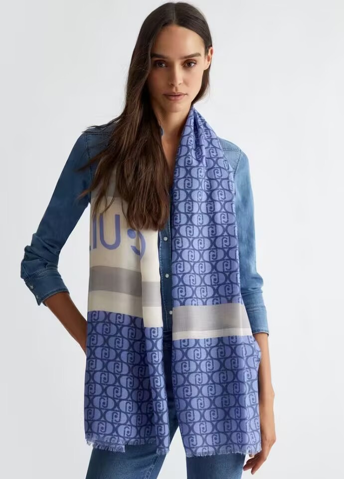 Foreign trade original single Italian new printing fashion delicate long women's shawl scarf