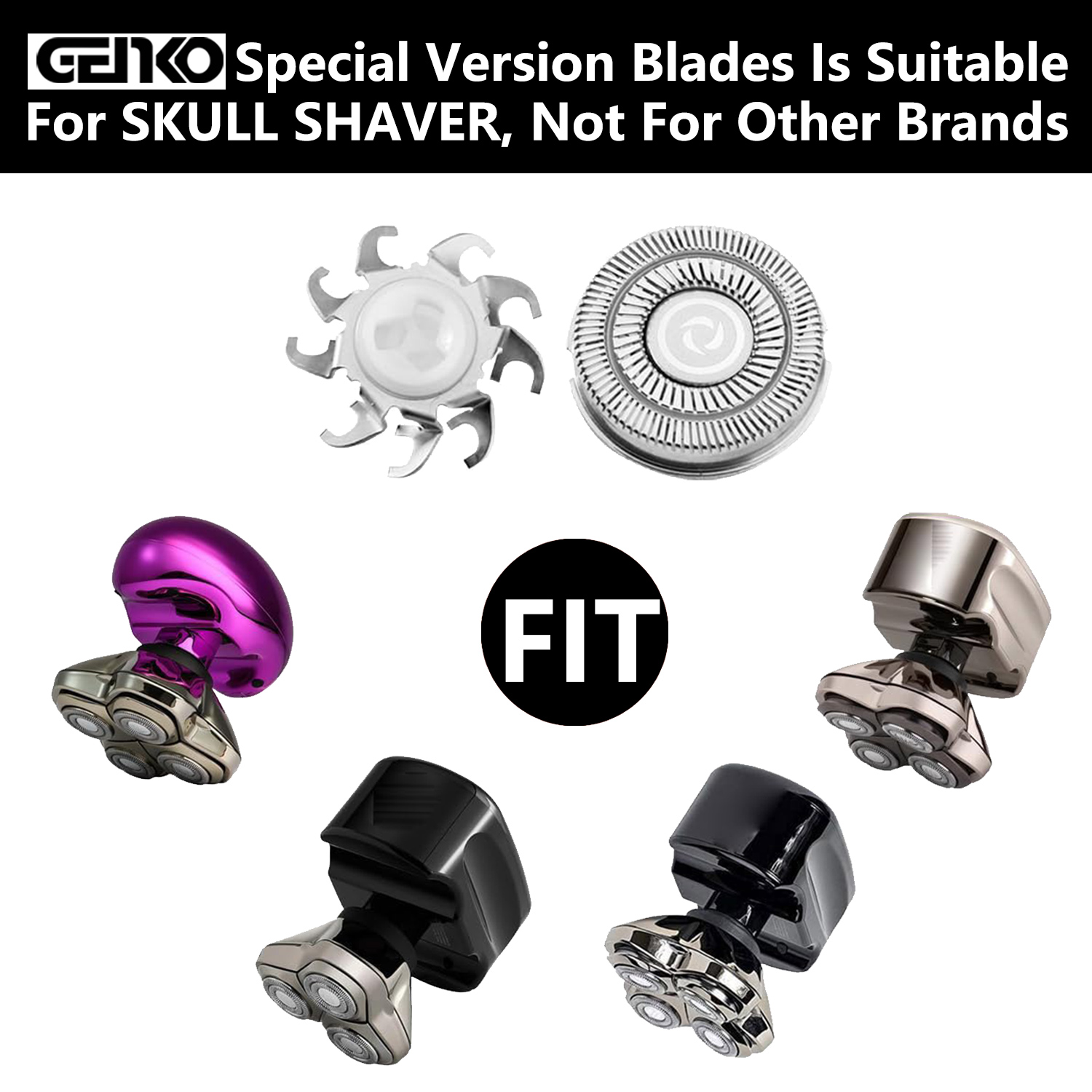 Shaver Replacement Heads Blades for Skull Shaver Pitbull Gold PRO Brush Pitbull Shaver Replacement Blade Skull Shaver Blades