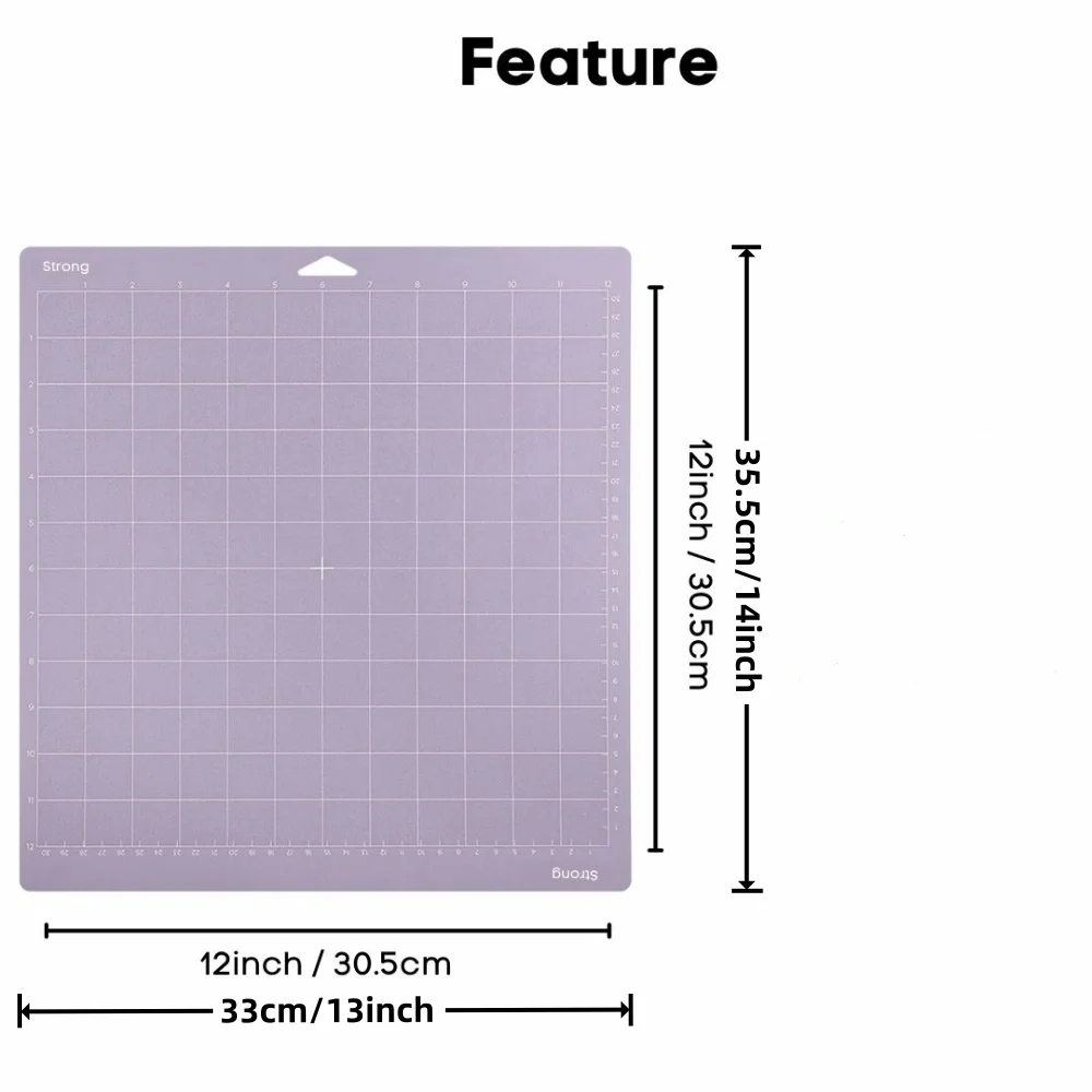 12*12inch Cutting Pad for Cricut Explore3/ Maker 3 One Adhesive Replacement - Strong, Standard, Lightweight Cutting Pad